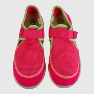 Wonder Nation Girl  Pink Neon & Green Water Shoes Size 1🔥5$ If You Get Bundle🔥